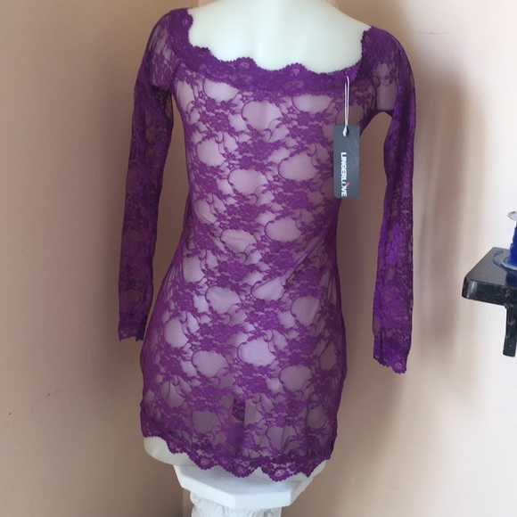 off the shoulder lingerie dress (clearance) - Picture 2 of 3